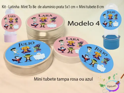 Kit Latinhas e Mini Tubetes - Halloween#2