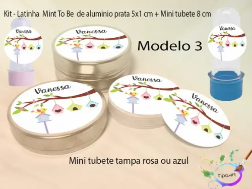 Kit Latinhas e Mini Tubetes - Jardim Encantado
