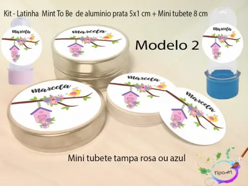 Kit Latinhas e Mini Tubetes - Jardim Encantado