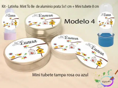 Kit Latinhas e Mini Tubetes - Jardim Encantado