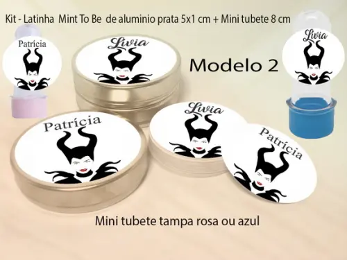 Kit Latinhas e Mini Tubetes - Malevola