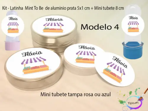 Kit Latinhas e Mini Tubetes - Quitandinha