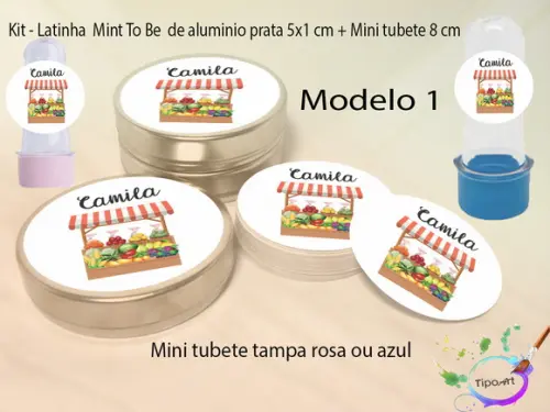 Kit Latinhas e Mini Tubetes - Quitandinha
