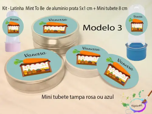 Kit Latinhas e Mini Tubetes - Quitandinha