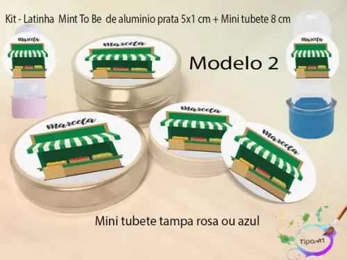 Kit Latinhas e Mini Tubetes - Quitandinha