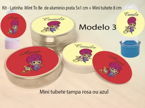 Kit Latinhas e Mini Tubetes - Shimmer