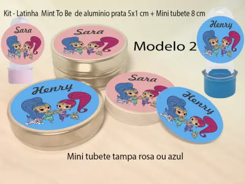 Kit Latinhas e Mini Tubetes - Shimmer