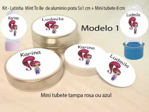 Kit Latinhas e Mini Tubetes - Shimmer