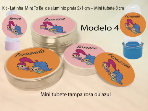 Kit Latinhas e Mini Tubetes - Shimmer