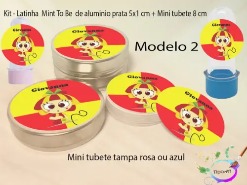 Kit Latinhas e Mini Tubetes - Sitio do Pica Pau Amarelo