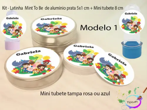 Kit Latinhas e Mini Tubetes - Sitio do Pica Pau Amarelo