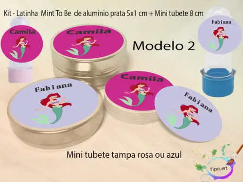 Kit Latinhas e Mini Tubetes -ariel