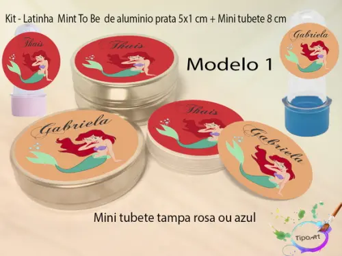 Kit Latinhas e Mini Tubetes -ariel