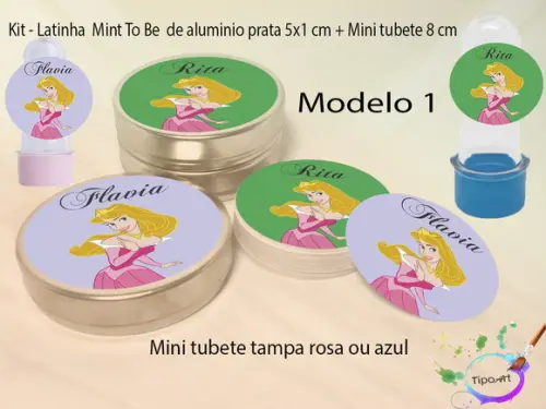 Kit Latinhas e Mini Tubetes -aurora