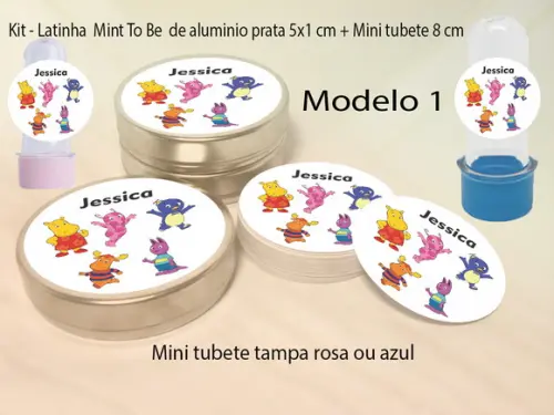Kit Latinhas e Mini Tubetes -backyardigans