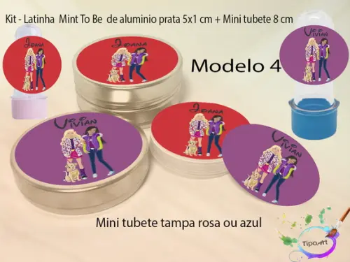 Kit Latinhas e Mini Tubetes -barbie