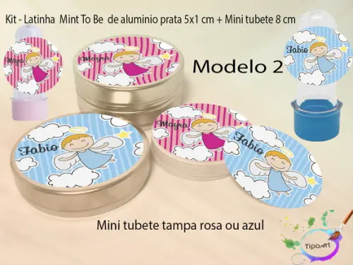 Kit Latinhas e Mini Tubetes -batizado