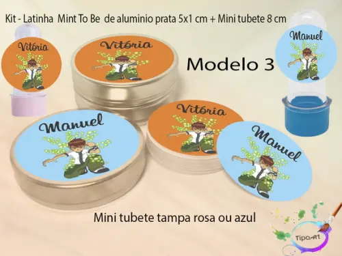 Kit Latinhas e Mini Tubetes -ben 10