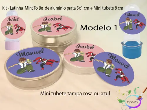 Kit Latinhas e Mini Tubetes -ben 10