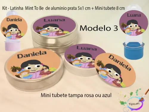 Kit Latinhas e Mini Tubetes -boneca