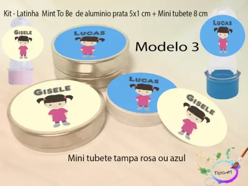 Kit Latinhas e Mini Tubetes -boo
