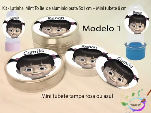Kit Latinhas e Mini Tubetes -boo