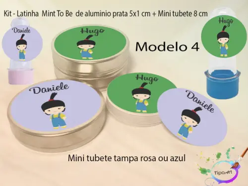 Kit Latinhas e Mini Tubetes -boo