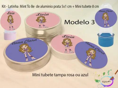 Kit Latinhas e Mini Tubetes -bratz