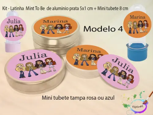 Kit Latinhas e Mini Tubetes -bratz