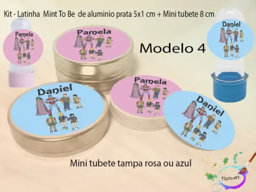 Kit Latinhas e Mini Tubetes -capitão Planeta