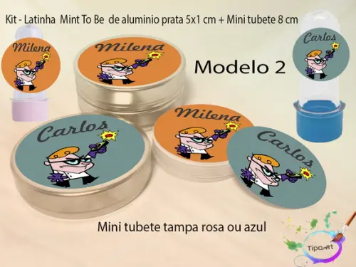 Kit Latinhas e Mini Tubetes -dexter