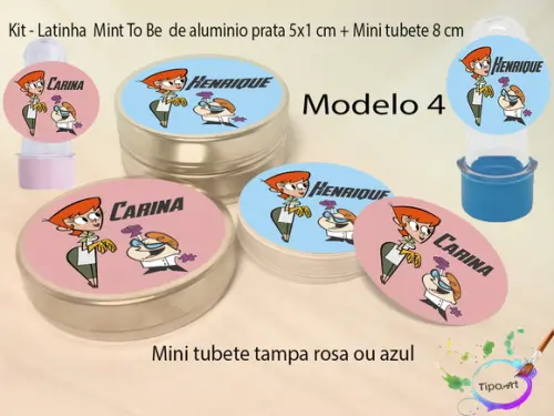 Kit Latinhas e Mini Tubetes -dexter