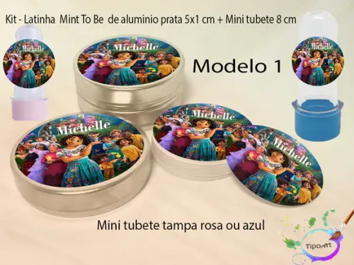 Kit Latinhas e Mini Tubetes -encanto