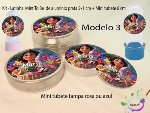 Kit Latinhas e Mini Tubetes -encanto