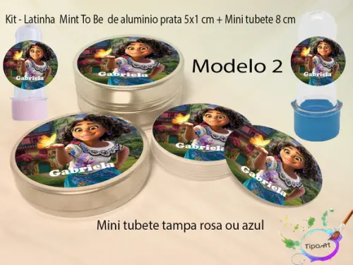 Kit Latinhas e Mini Tubetes -encanto