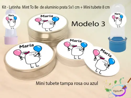 Kit Latinhas e Mini Tubetes -flork