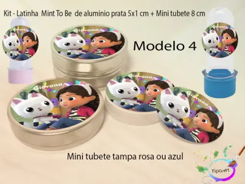 Kit Latinhas e Mini Tubetes -gabi Casa Mágica