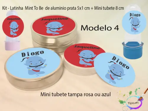 Kit Latinhas e Mini Tubetes -genio