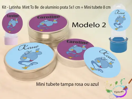 Kit Latinhas e Mini Tubetes -genio