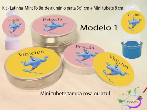 Kit Latinhas e Mini Tubetes -genio