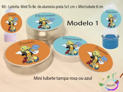 Kit Latinhas e Mini Tubetes -grilo Falante