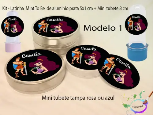 Kit Latinhas e Mini Tubetes -hercules