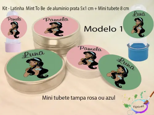 Kit Latinhas e Mini Tubetes -jasmine