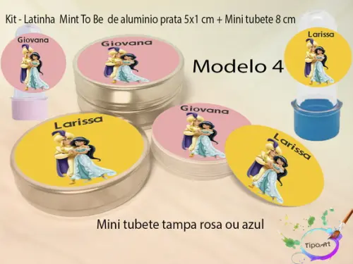 Kit Latinhas e Mini Tubetes -jasmine