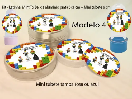 Kit Latinhas e Mini Tubetes -lego