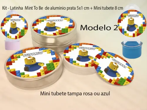 Kit Latinhas e Mini Tubetes -lego