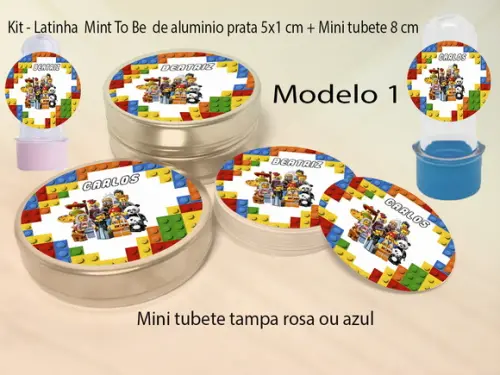 Kit Latinhas e Mini Tubetes -lego