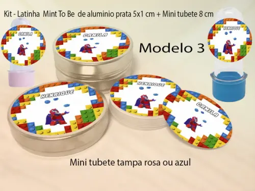 Kit Latinhas e Mini Tubetes -lego