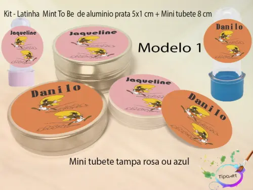 Kit Latinhas e Mini Tubetes -ligeirinho