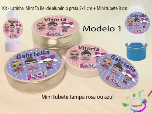 Kit Latinhas e Mini Tubetes -lol Surprise